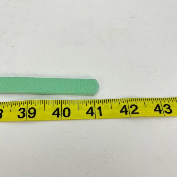 Wet Seal Skinny Faux Leather Teal Green Belt Gold Chain Womens Size Small - Picture 7 of 8